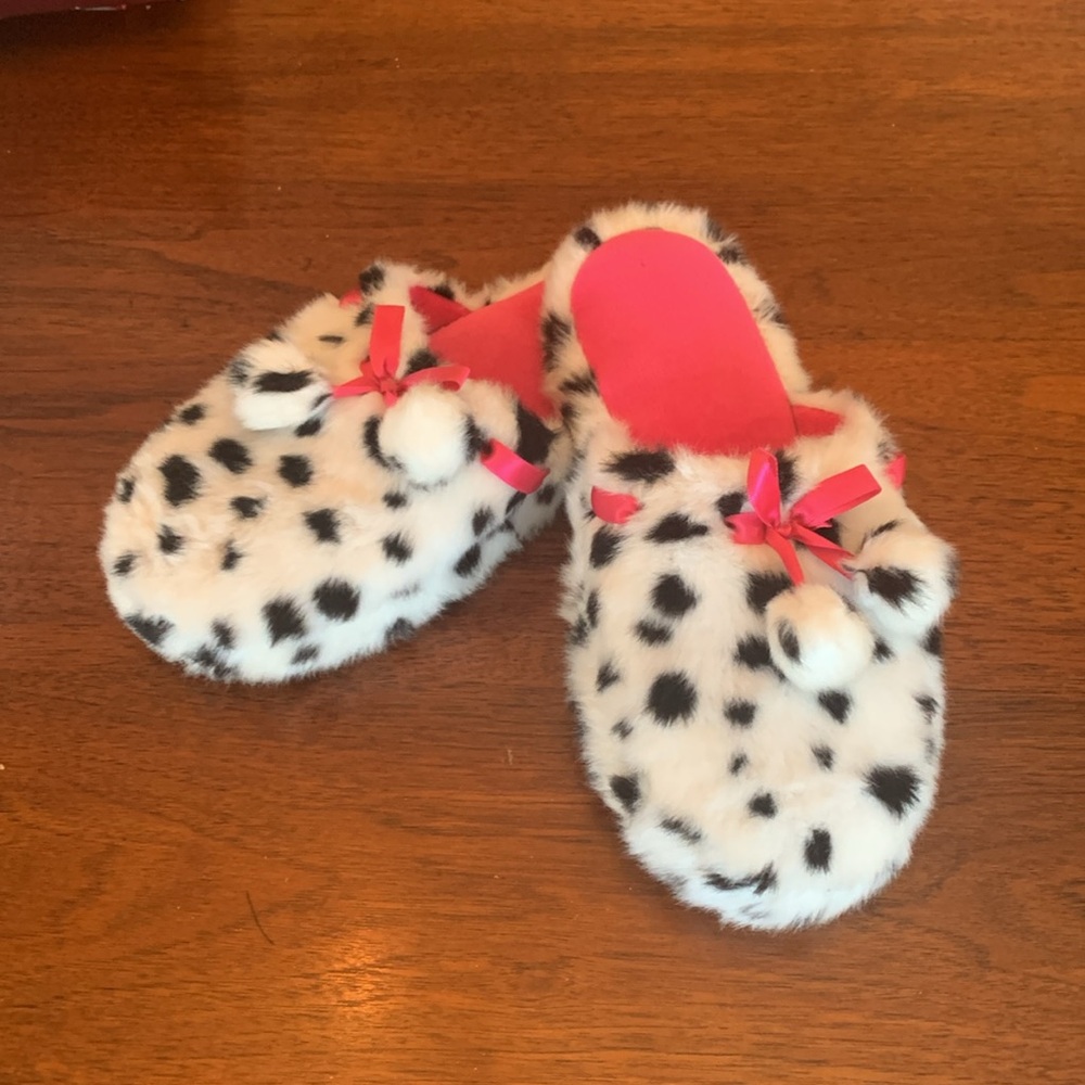 ISOTONER Mule Slippers Womens Large 8/9 Pink Black‎ White Ribbon Balletcore
